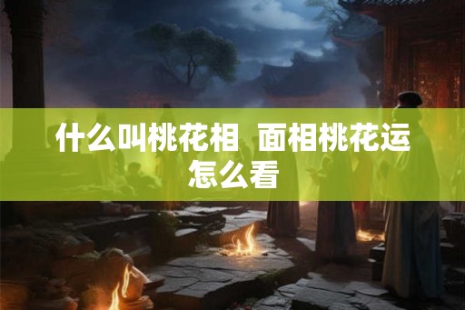 什么叫桃花相  面相桃花运怎么看