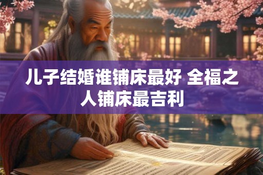 儿子结婚谁铺床最好 全福之人铺床最吉利 儿子结婚谁铺床最好 全福之人铺床最吉利
