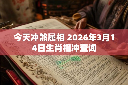 今天冲煞属相 2026年3月14日生肖相冲查询
