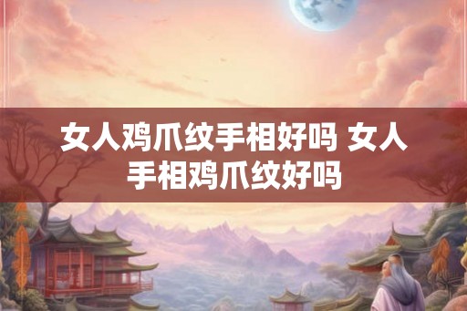 女人鸡爪纹手相好吗 女人手相鸡爪纹好吗