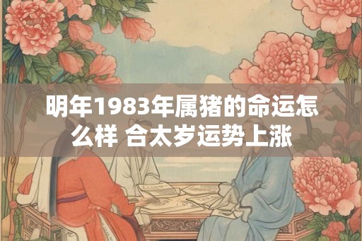 明年1983年属猪的命运怎么样 合太岁运势上涨