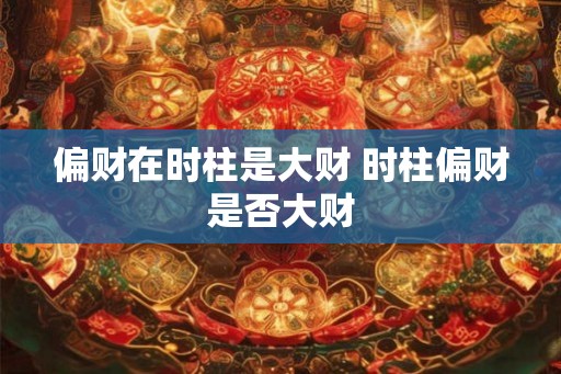 偏财在时柱是大财 时柱偏财是否大财