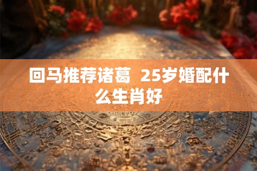 回马推荐诸葛  25岁婚配什么生肖好