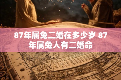 87年属兔二婚在多少岁 87年属兔人有二婚命 87年属兔二婚在多少岁 87年属兔人有二婚命