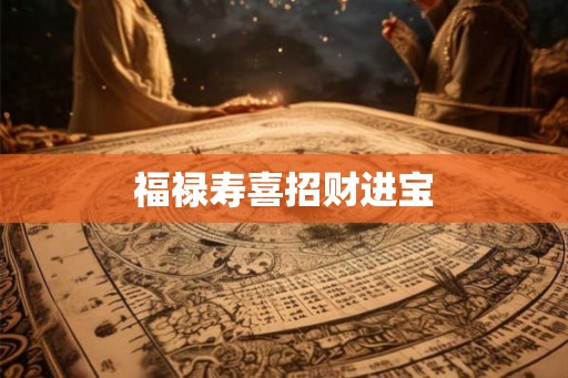 福禄寿喜招财进宝