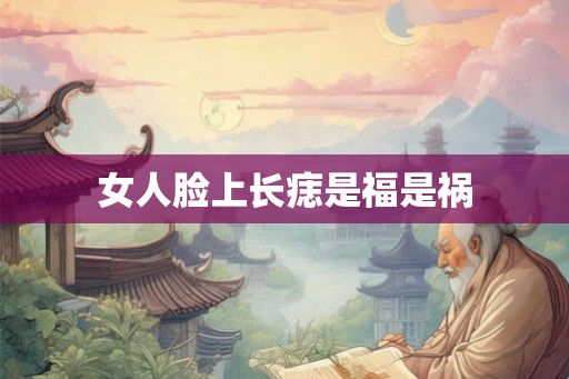 女人脸上长痣是福是祸