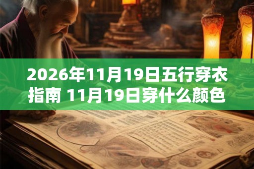 2026年11月19日五行穿衣指南 11月19日穿什么颜色的衣服 2026年11月19日五行穿衣指南 11月19日穿什么颜色的衣服