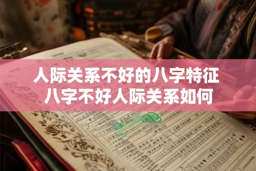 人际关系不好的八字特征 八字不好人际关系如何
