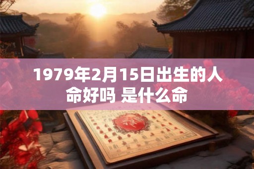 1979年2月15日出生的人命好吗 是什么命 1979年2月15日出生的人命好吗 是什么命