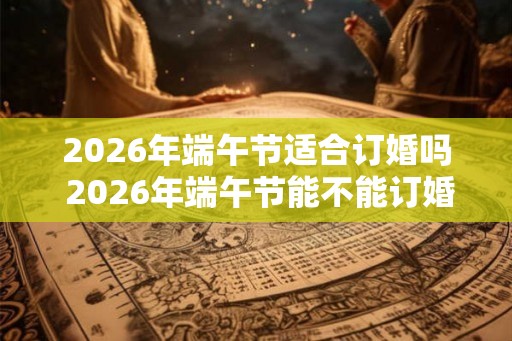 2026年端午节适合订婚吗 2026年端午节能不能订婚