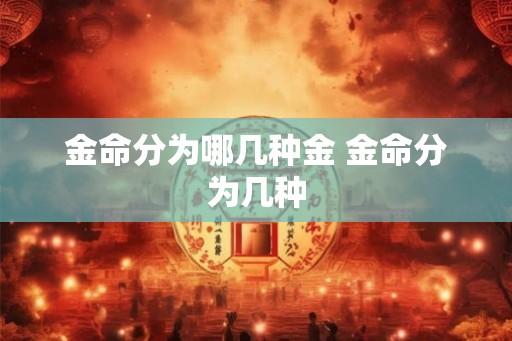 金命分为哪几种金 金命分为几种