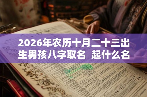 2026年农历十月二十三出生男孩八字取名  起什么名字好