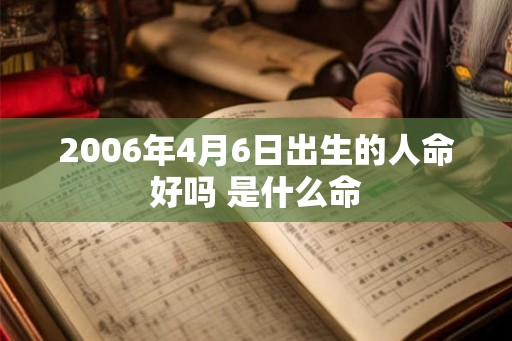 2006年4月6日出生的人命好吗 是什么命