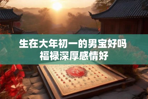 生在大年初一的男宝好吗 福禄深厚感情好