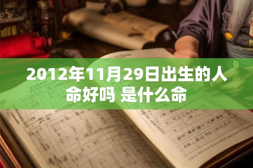 2012年11月29日出生的人命好吗 是什么命