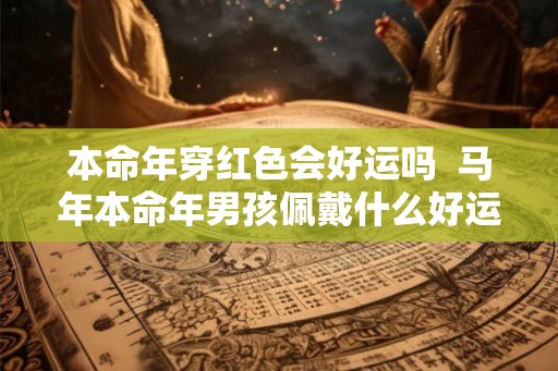 本命年穿红色会好运吗  马年本命年男孩佩戴什么好运