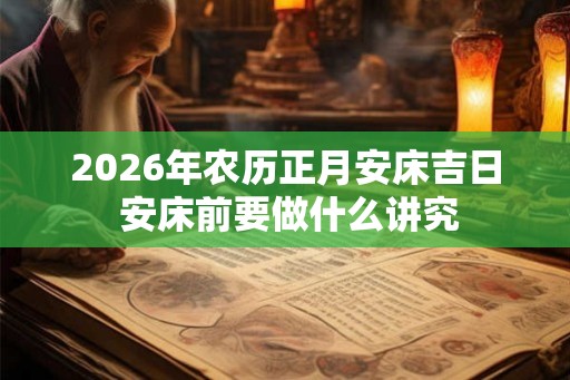 2026年农历正月安床吉日 安床前要做什么讲究 2026年农历正月安床吉日 安床前要做什么讲究
