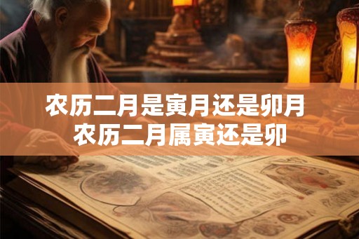 农历二月是寅月还是卯月 农历二月属寅还是卯