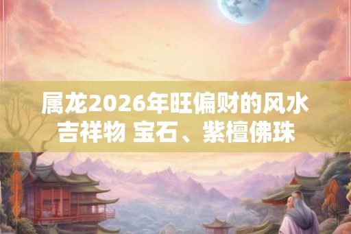 属龙2026年旺偏财的风水吉祥物 宝石、紫檀佛珠