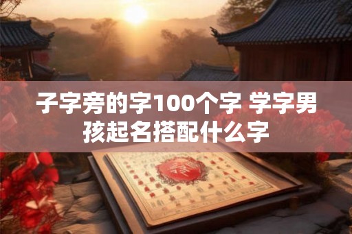 子字旁的字100个字 学字男孩起名搭配什么字