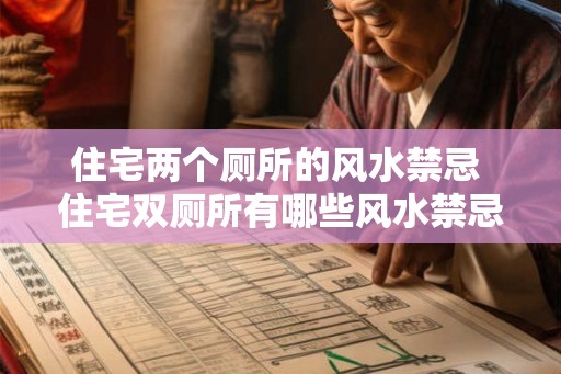 住宅两个厕所的风水禁忌 住宅双厕所有哪些风水禁忌