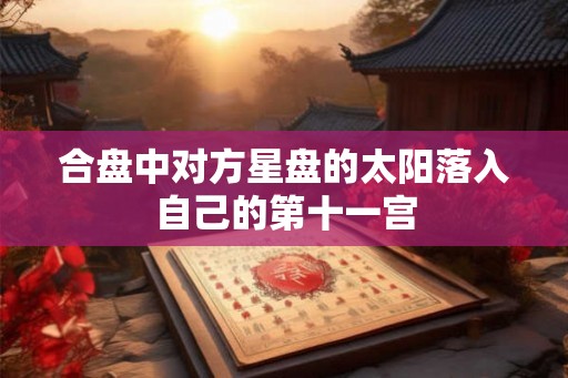 合盘中对方星盘的太阳落入自己的第十一宫 合盘中对方星盘的太阳落入自己的第十一宫