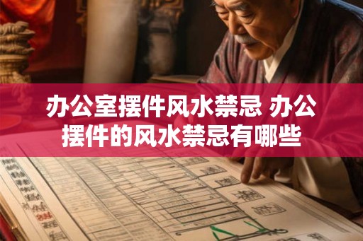办公室摆件风水禁忌 办公摆件的风水禁忌有哪些