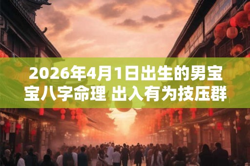 2026年4月1日出生的男宝宝八字命理 出入有为技压群芳