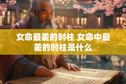 女命最差的时柱 女命中最差的时柱是什么