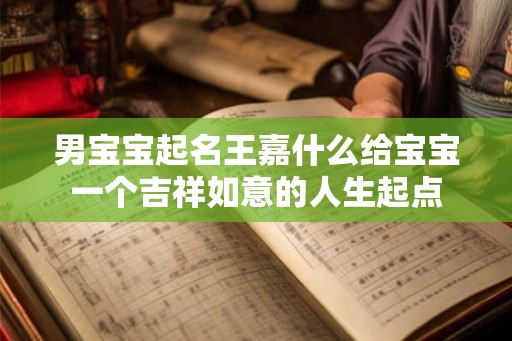 男宝宝起名王嘉什么给宝宝一个吉祥如意的人生起点
