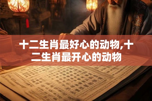 十二生肖最好心的动物,十二生肖最开心的动物