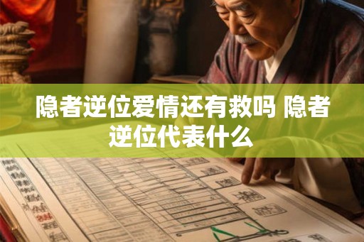隐者逆位爱情还有救吗 隐者逆位代表什么