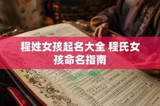 程姓女孩起名大全 程氏女孩命名指南 程姓女孩起名大全 程氏女孩命名指南