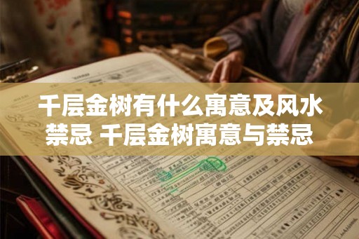 千层金树有什么寓意及风水禁忌 千层金树寓意与禁忌是什么