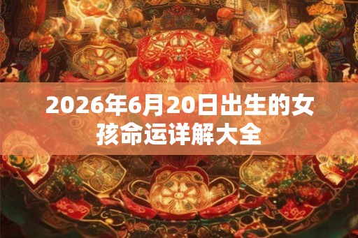 2026年6月20日出生的女孩命运详解大全
