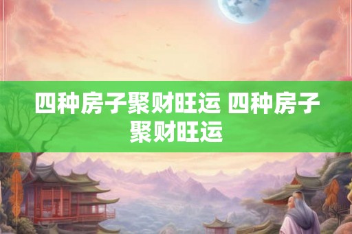 四种房子聚财旺运 四种房子聚财旺运
