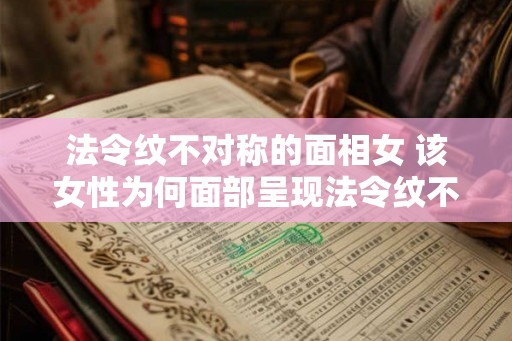 法令纹不对称的面相女 该女性为何面部呈现法令纹不对称