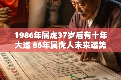 1986年属虎37岁后有十年大运 86年属虎人未来运势走向