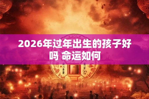 2026年过年出生的孩子好吗 命运如何