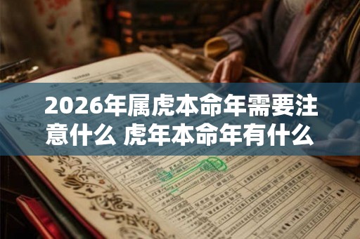 2026年属虎本命年需要注意什么 虎年本命年有什么讲究 2026年属虎本命年需要注意什么 虎年本命年有什么讲究