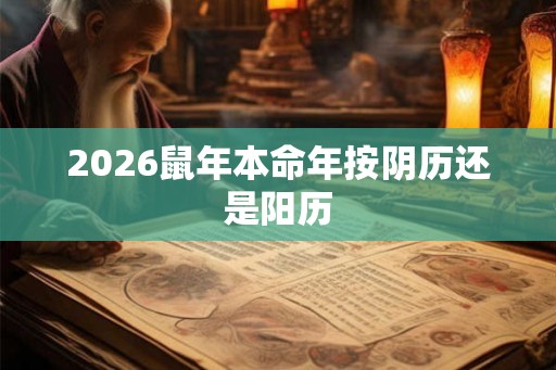 2026鼠年本命年按阴历还是阳历