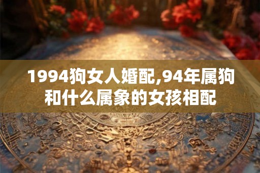 1994狗女人婚配,94年属狗和什么属象的女孩相配