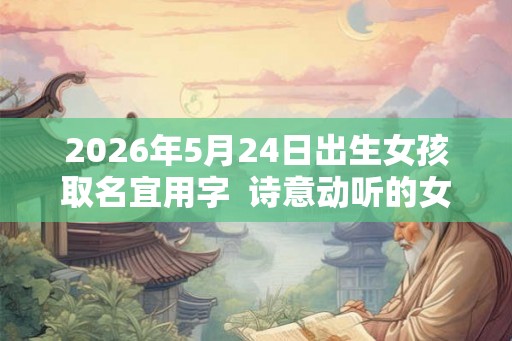 2026年5月24日出生女孩取名宜用字  诗意动听的女孩名字