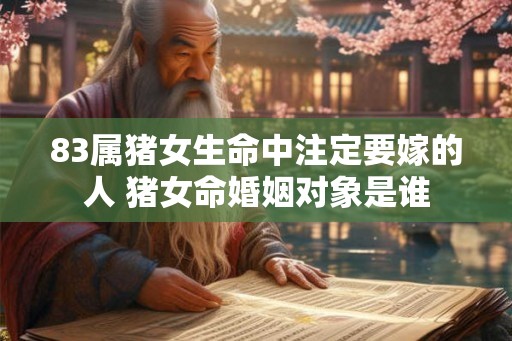 83属猪女生命中注定要嫁的人 猪女命婚姻对象是谁
