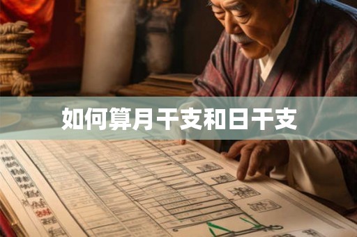 如何算月干支和日干支