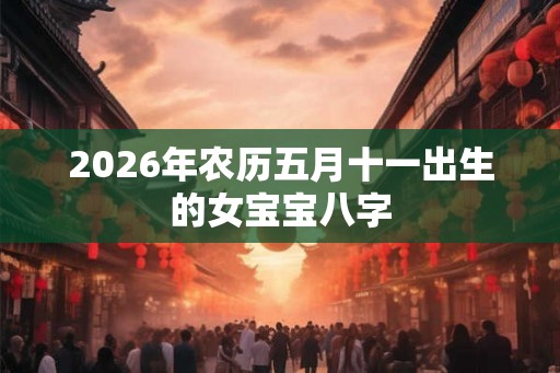 2026年农历五月十一出生的女宝宝八字