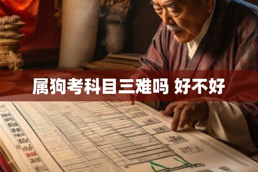 属狗考科目三难吗 好不好