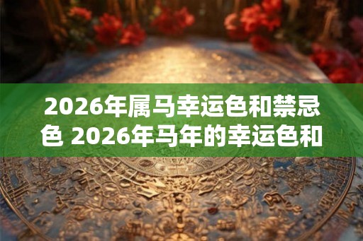 2026年属马幸运色和禁忌色 2026年马年的幸运色和禁忌色是什么