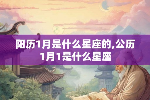 阳历1月是什么星座的,公历1月1是什么星座