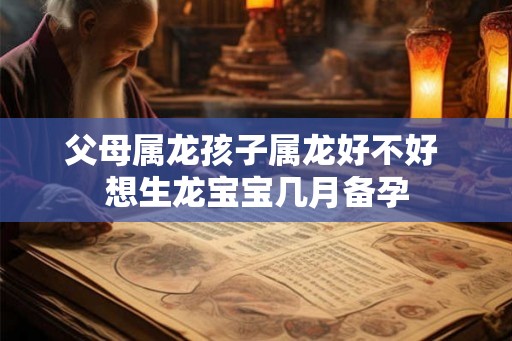 父母属龙孩子属龙好不好 想生龙宝宝几月备孕